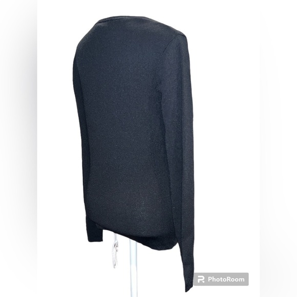 Ann Taylor Black Rayon/Nylon Long Sleeve Sweater Size Small - Picture 2 of 4